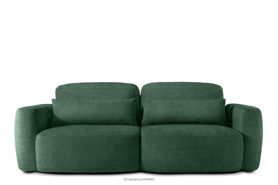 ELOSA Sofa i fotel w stylu japońskim w tkaninie szenil zielony zielony - zdjęcie 2