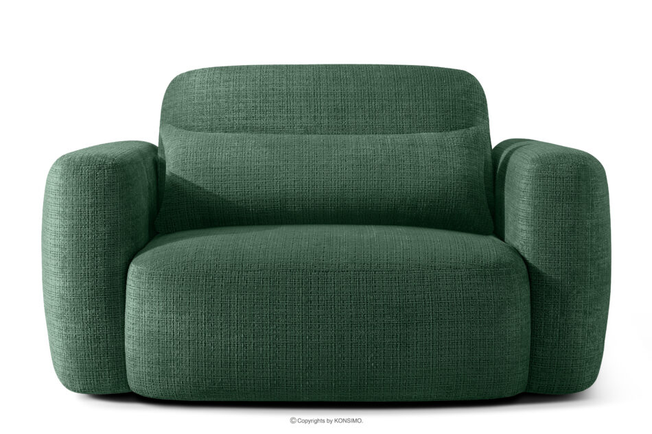 ELOSA Sofa i fotel w stylu japońskim w tkaninie szenil zielony zielony - zdjęcie 16