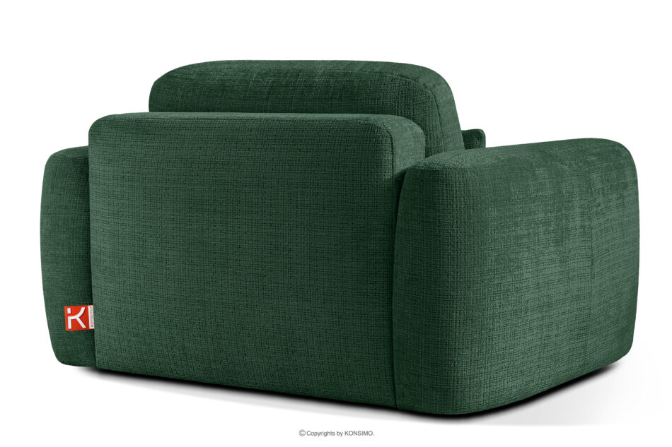 ELOSA Sofa i fotel w stylu japońskim w tkaninie szenil zielony zielony - zdjęcie 19