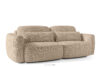 ELOSA Sofa i fotel japandi w tkaninie szenil beżowy beżowy - zdjęcie 5