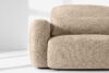 ELOSA Sofa i fotel japandi w tkaninie szenil beżowy beżowy - zdjęcie 8
