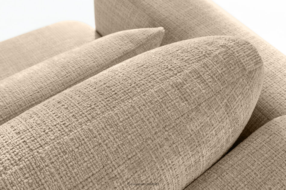 ELOSA Sofa i fotel japandi w tkaninie szenil beżowy beżowy - zdjęcie 10