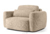 ELOSA Sofa i fotel japandi w tkaninie szenil beżowy beżowy - zdjęcie 18
