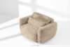 ELOSA Sofa i fotel japandi w tkaninie szenil beżowy beżowy - zdjęcie 27