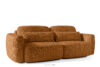 ELOSA Sofa i fotel w stylu japońskim w tkaninie szenil rudy rudy - zdjęcie 5