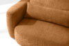 ELOSA Sofa i fotel w stylu japońskim w tkaninie szenil rudy rudy - zdjęcie 9