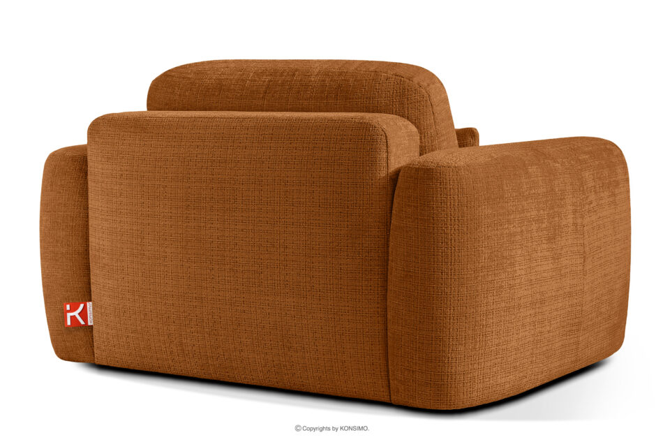 ELOSA Sofa i fotel w stylu japońskim w tkaninie szenil rudy rudy - zdjęcie 19