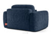 ELOSA Sofa i fotel w stylu japońskim w tkaninie szenil granatowy granatowy - zdjęcie 20