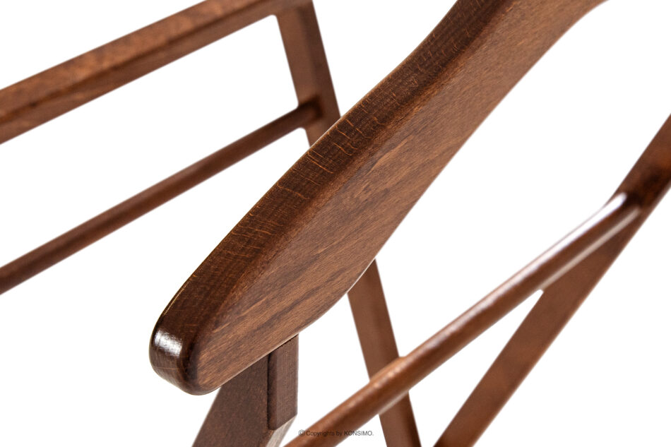 AGLAS Wieszak na garnitur drewno bukowe brązowy brązowy - zdjęcie 3