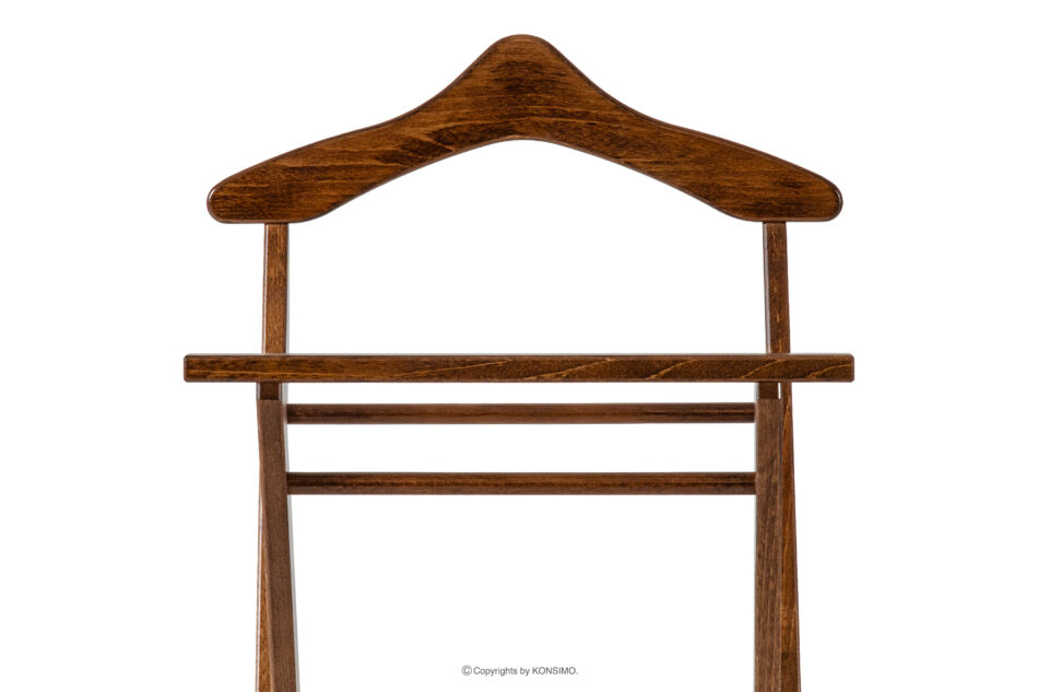 AGLAS Wieszak na garnitur drewno bukowe brązowy brązowy - zdjęcie 4