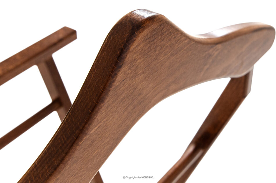 AGLAS Wieszak na garnitur drewno bukowe brązowy brązowy - zdjęcie 5