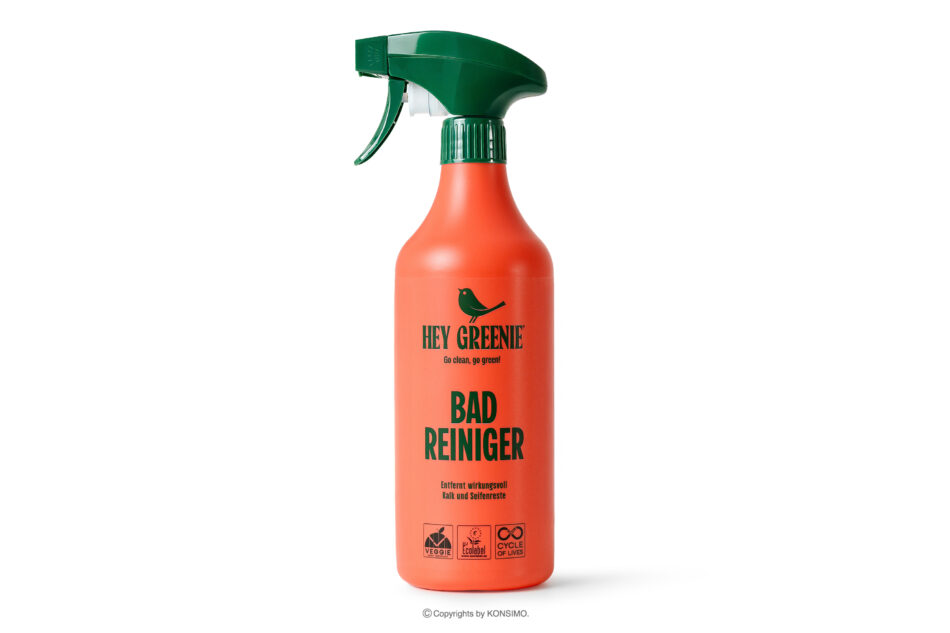 HEY GREENIE Ekologiczny zestaw środków do czyszczenia - płyn do czyszczenia podłóg, łazienki i szkła (3 szt.) żółty/różowy/jasny niebieski - zdjęcie 9