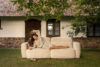ELOSA Sofa 3 japandi w tkaninie boucle biały biały - zdjęcie 2