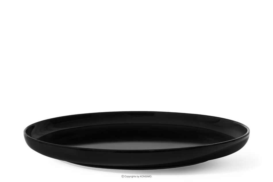 VICTO Talerz deserowy czarny połysk czarny połysk - zdjęcie 0
