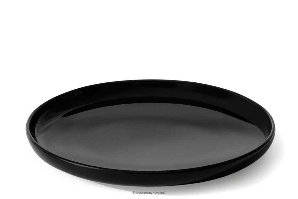 VICTO Talerz deserowy czarny połysk czarny połysk - zdjęcie 2