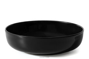 VICTO, https://konsimo.pl/kolekcja/victo/ Talerz głęboki czarny połysk czarny połysk - zdjęcie