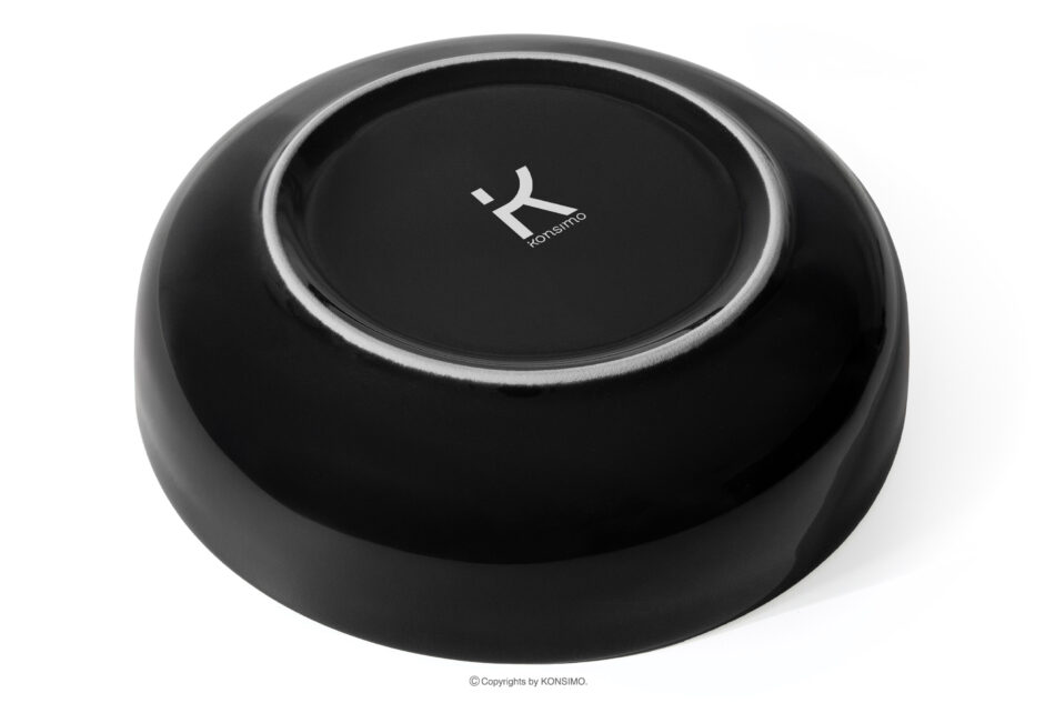 VICTO Talerz głęboki czarny połysk czarny połysk - zdjęcie 4