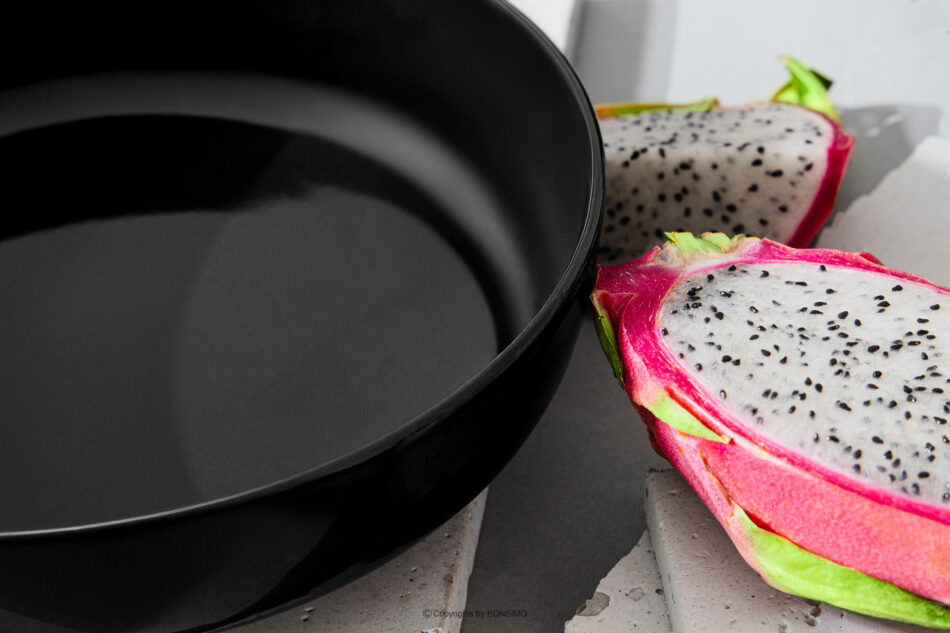 VICTO Talerz głęboki czarny połysk czarny połysk - zdjęcie 5