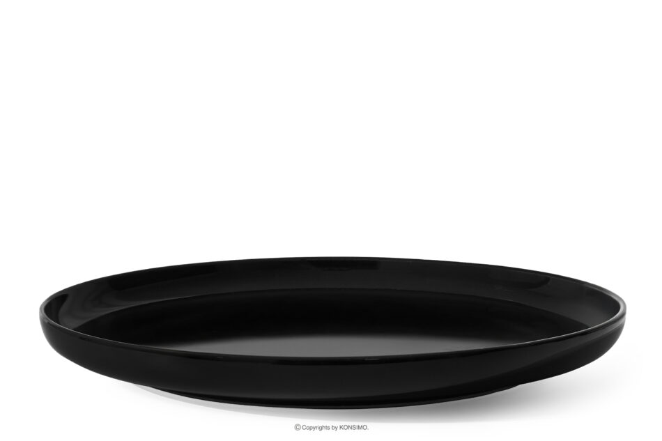 VICTO Talerz deserowy czarny połysk 6szt. czarny połysk - zdjęcie 3