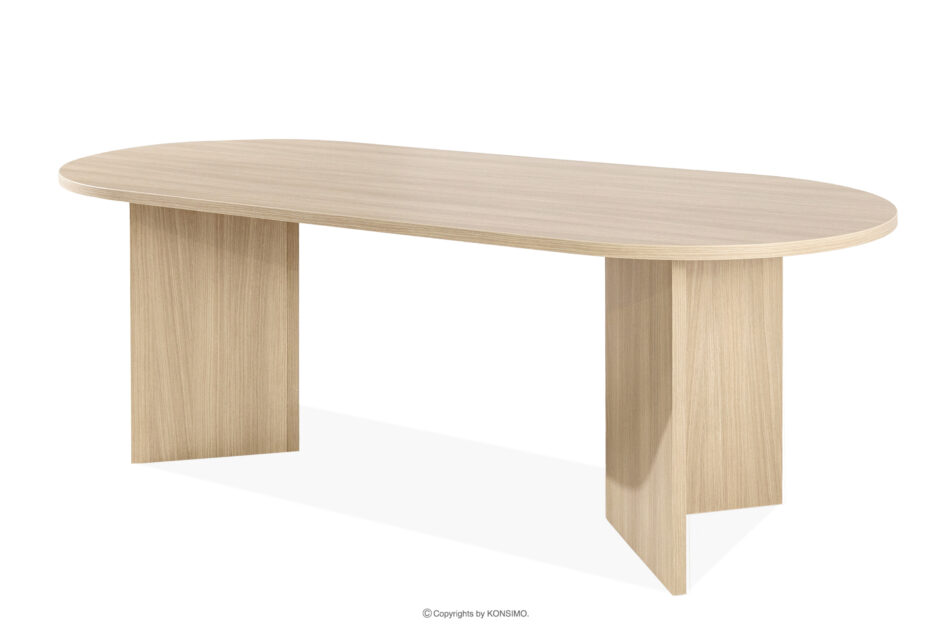 FABER Stół do jadalni w stylu modern dąb jasny dąb jasny - zdjęcie 2