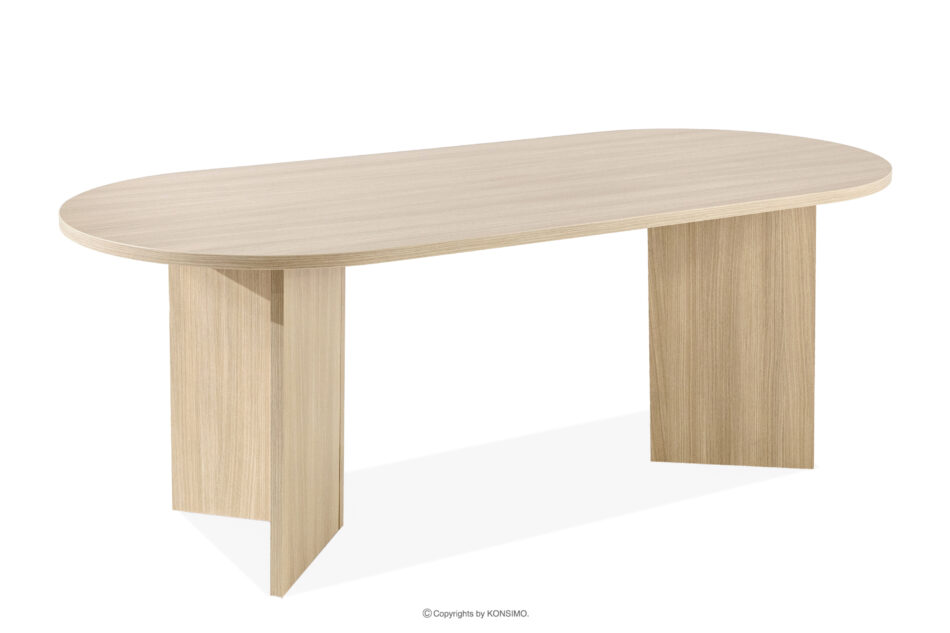 FABER Stół do jadalni w stylu modern dąb jasny dąb jasny - zdjęcie 3