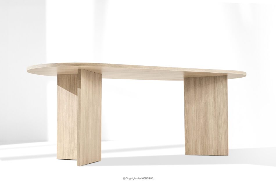 FABER Stół do jadalni w stylu modern dąb jasny dąb jasny - zdjęcie 10