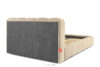 MERIDE Łóżko tapicerowane 160 cm w stylu japandi z pikowaniem beżowy beżowy - zdjęcie 6