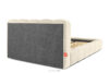 MERIDE Łóżko tapicerowane 160 cm w stylu japandi z pikowaniem ecru ecru - zdjęcie 6
