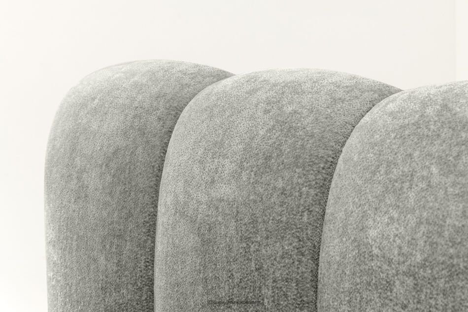 MERIDE Łóżko tapicerowane 180 cm z pikowaniem jasny szary jasny szary - zdjęcie 14