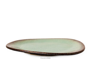 PRIMA, https://konsimo.pl/kolekcja/prima/ Talerz obiadowy ręcznie szkliwiony szałwiowy szałwiowy - zdjęcie