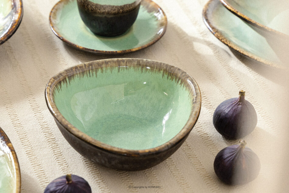 PRIMA Miska ręcznie szkliwiona szałwiowy szałwiowy - zdjęcie 5