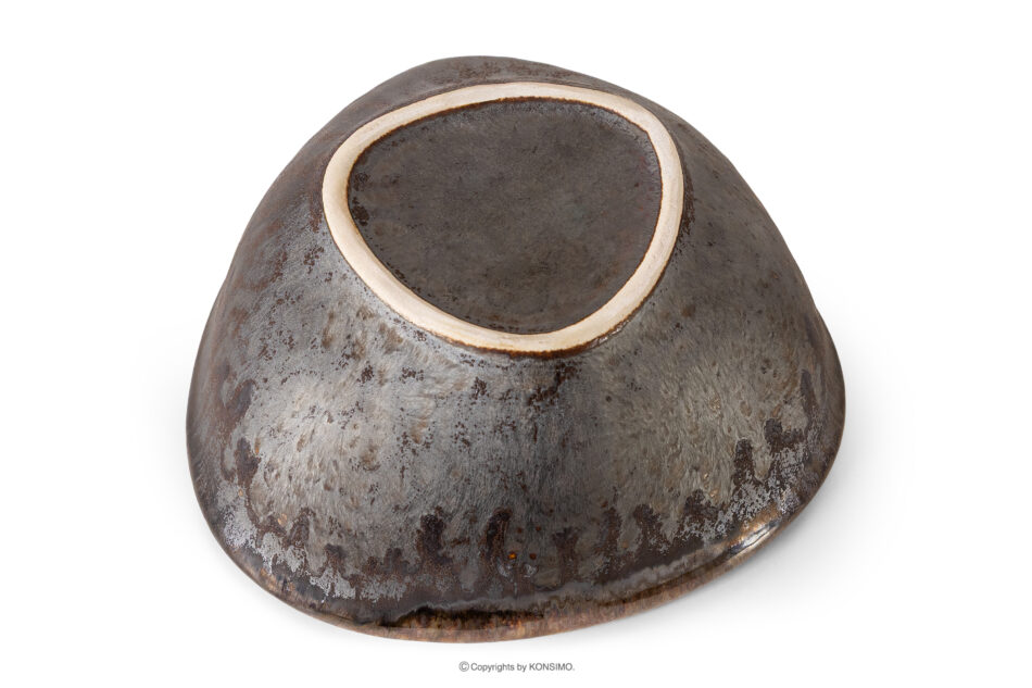 PRIMA Salaterka ręcznie szkliwiona szałwiowy szałwiowy - zdjęcie 3