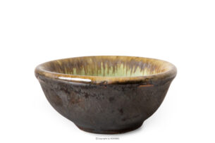 PRIMA, https://konsimo.pl/kolekcja/prima/ Miseczka na dip ręcznie szkliwiona szałwiowy szałwiowy - zdjęcie