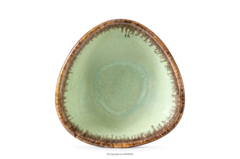 PRIMA Salaterka z ceramiki ręcznie szkliwiona 6 szt. szałwiowy szałwiowy - zdjęcie 5