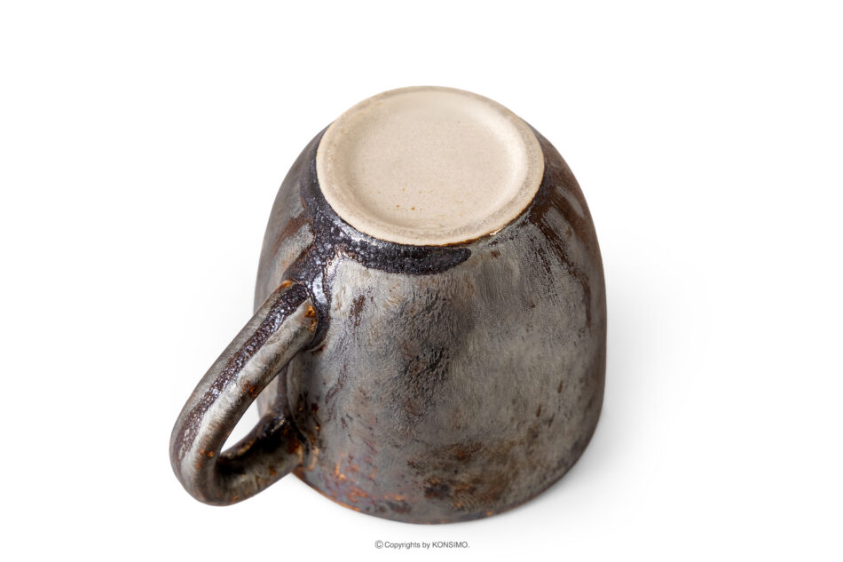 PRIMA Filiżanka do espresso ze spodkiem z ceramiki ręcznie szkliwiony 6 szt. szałwiowy szałwiowy - zdjęcie 5