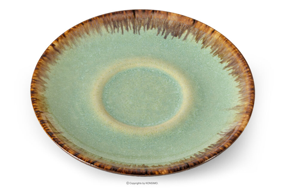 PRIMA Zestaw kawowy ręcznie szkliwiony 6 os. (18 el.) szałwiowy szałwiowy - zdjęcie 6