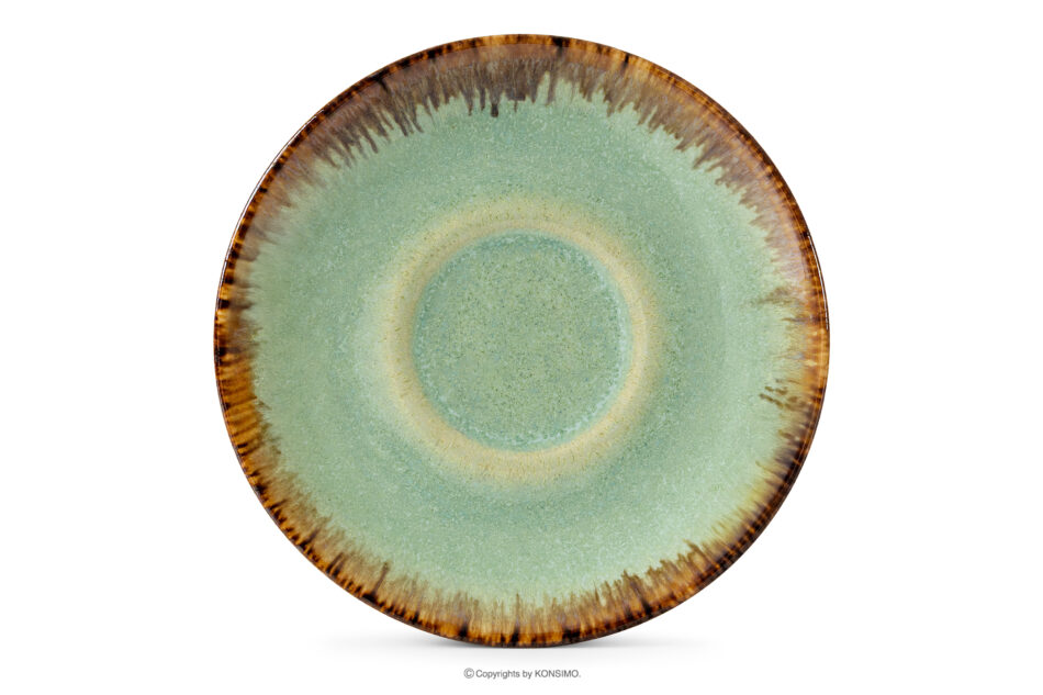 PRIMA Zestaw obiadowo-kawowy z ceramiki ręcznie szkliwiony 6 os. (30 el.) szałwiowy szałwiowy - zdjęcie 14