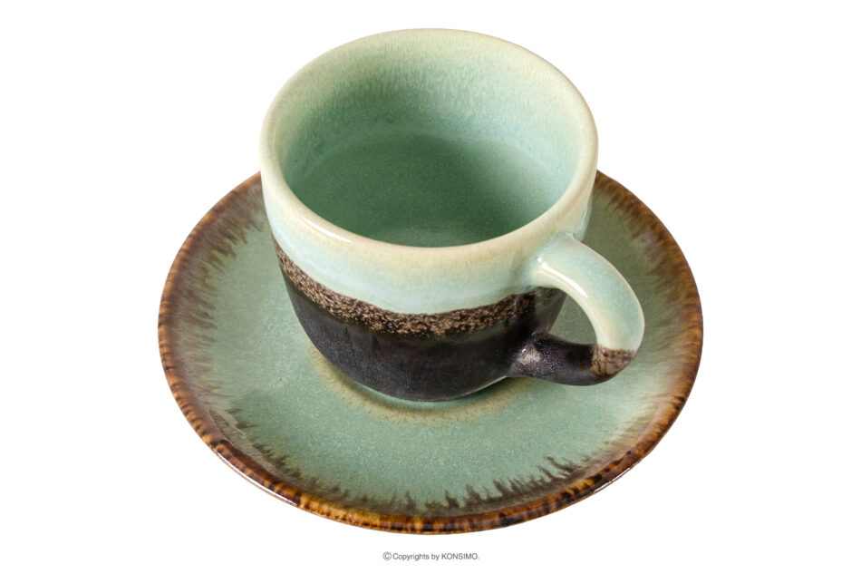 PRIMA Zestaw kawowo-śniadaniowy 6 os. (42 el.) szałwiowy szałwiowy - zdjęcie 9