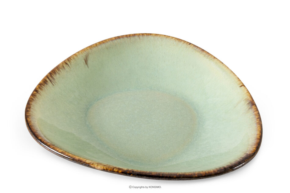 PRIMA Zestaw obiadowy ręcznie szkliwiony dla 2 osób (4 el.) szałwiowy szałwiowy - zdjęcie 4