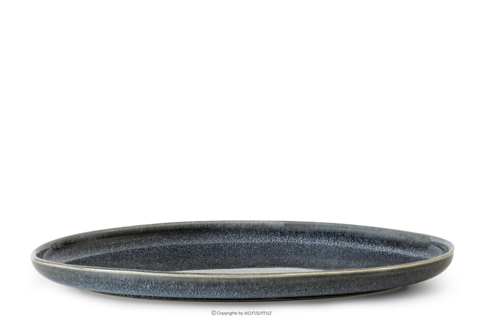 EDA Półmisek z ceramiki w stylu rustykalnym niebieski/szary/beżowy niebieski/szary/beżowy - zdjęcie 0