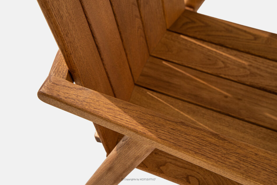 ORTUS Drewniane krzesło ogrodowe brązowy brązowy - zdjęcie 5