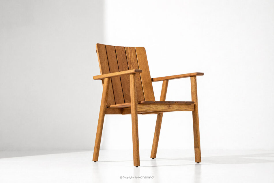 ORTUS Drewniane krzesło ogrodowe brązowy brązowy - zdjęcie 10