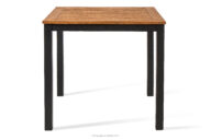 Drewniany stół ogrodowy brązowy/antracytowy