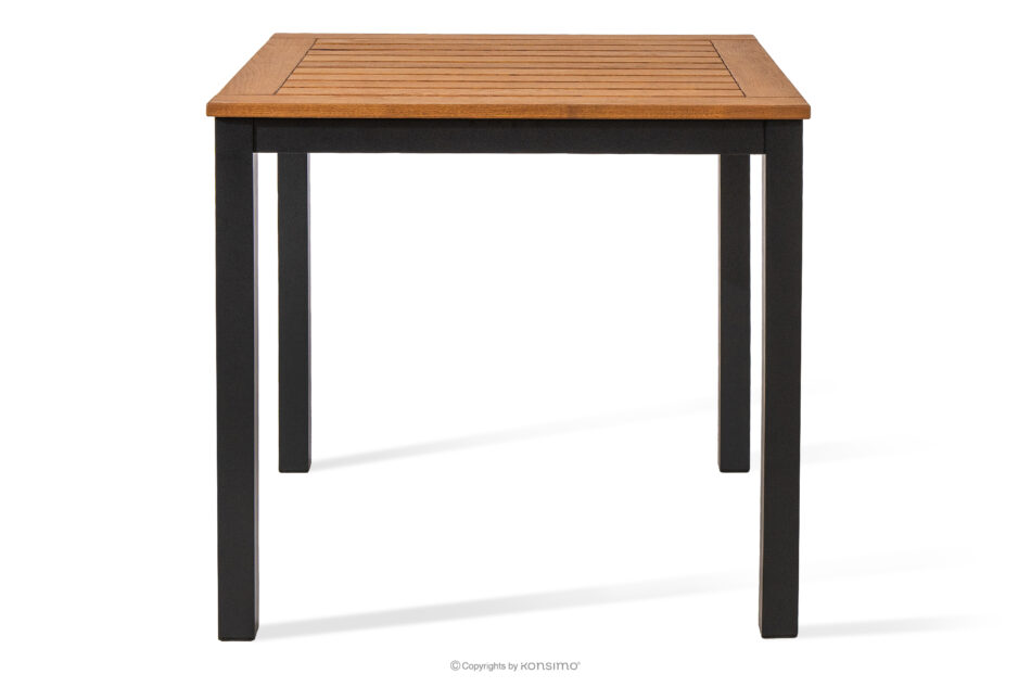 LENTI Drewniany stół ogrodowy brązowy/antracytowy brązowy/antracytowy - zdjęcie 0