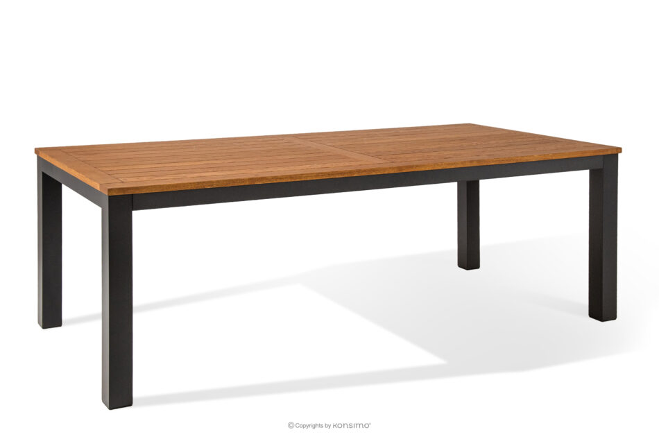 LENTI Drewniany stół ogrodowy z krzesłami 8szt brązowy/antracytowy - zdjęcie 9