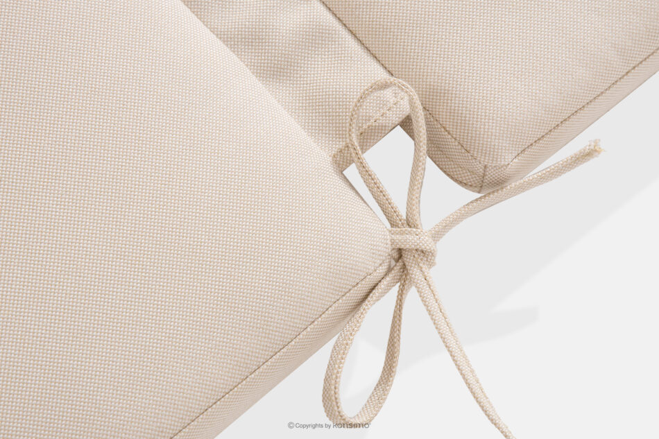 ARIATO Ławka ogrodowa z drewna i aluminium brązowy/antracytowy/beżowy - zdjęcie 9