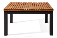 Stolik ogrodowy z drewna i aluminium