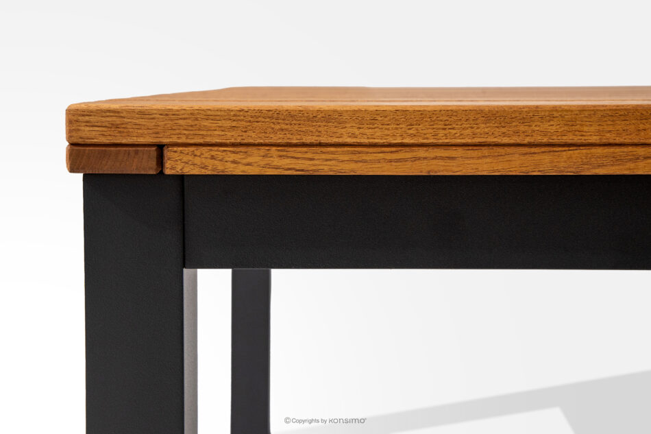 ARIATO Stolik ogrodowy z drewna i aluminium brązowy/antracytowy - zdjęcie 3