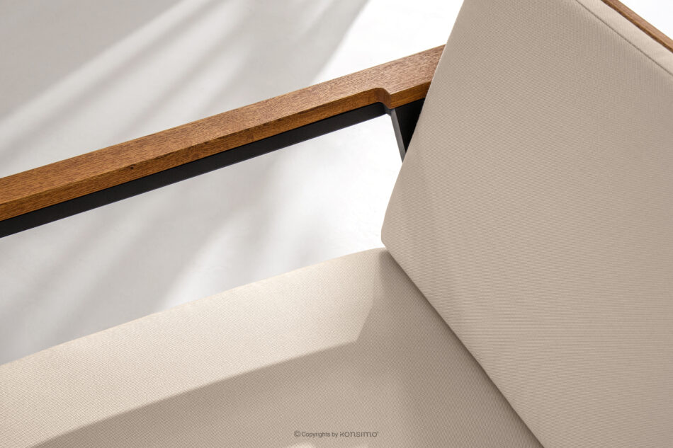 ARIATO Stolik ogrodowy z drewna i aluminium brązowy/antracytowy/beżowy - zdjęcie 8