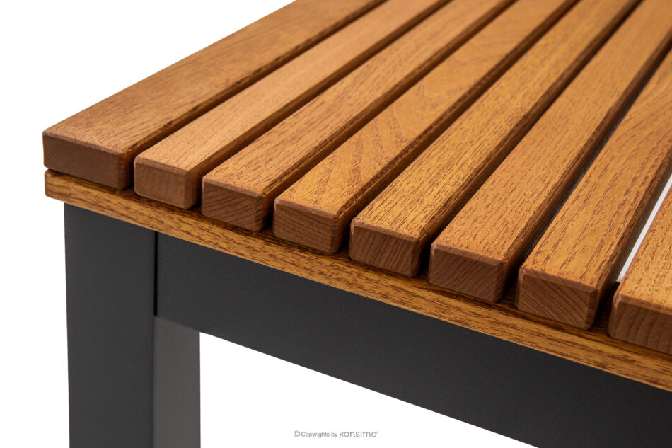 ARIATO Zestaw mebli ogrodowych z drewna i metalu 2x krzesło, stół brązowy/antracytowy/beżowy - zdjęcie 15